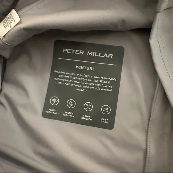 Peter Millar Venture Vest | Men’s Size Medium | Gale Grey - New $225 - Picture 6 of 6